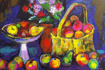 Яблоки и груши. 2011. Холст, масло. 100х120